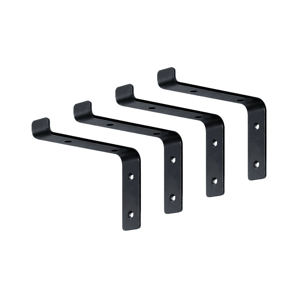 V63-835521-627dcab3b8f80.1000x1000-00 Floating Wall Shelf Brackets Heavy Duty Rustic Industrial 4-Pack - Image 1