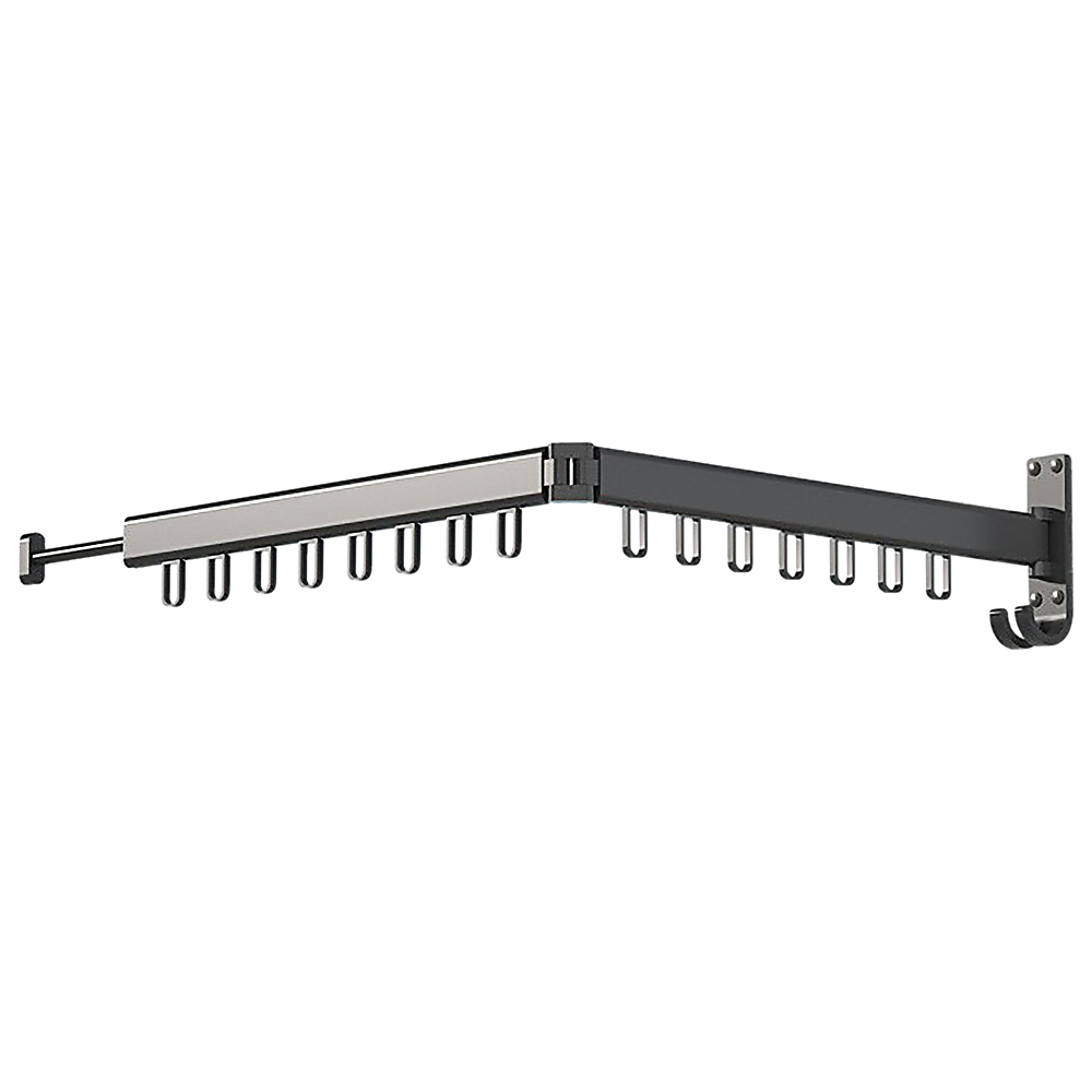 V63-837671-46769-00 Foldable Wall Hanging Clothes Drying Rack Clothes Balcony Retractable Hanger - Image 1