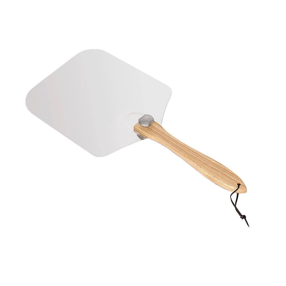 V63-842161-87692-00 Metal Pizza Peel with Foldable Wood Handle - Image 1