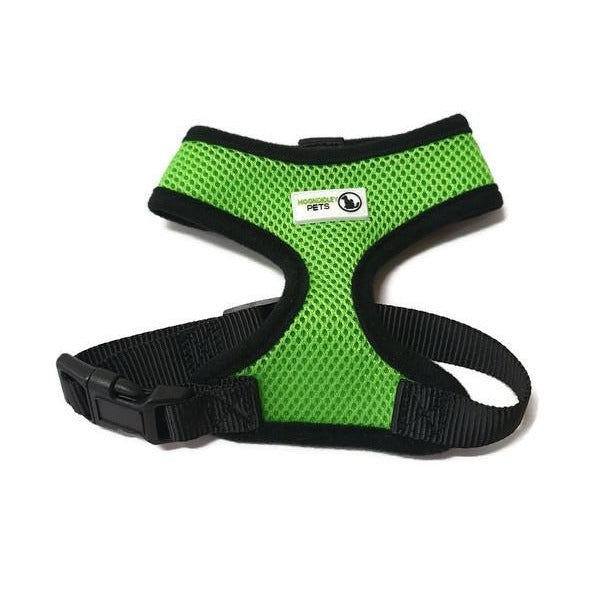 V631-MDPHARMESMGRN-185938-00 Pet Harness Soft Air Mesh Padded Adjustable - Moondidley Pets Medium Green - Image 1