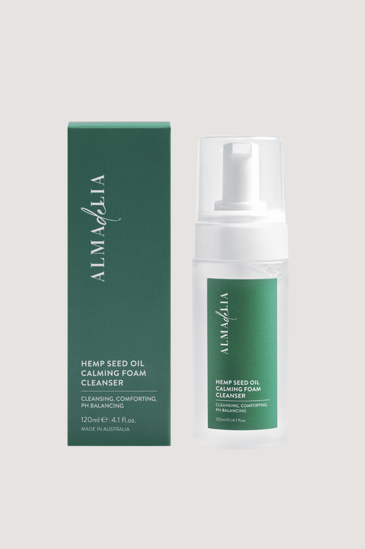 V668-CLEANSER-174787-00 Hemp Seed Oil Calming Foam Cleanser 120ML - Image 1