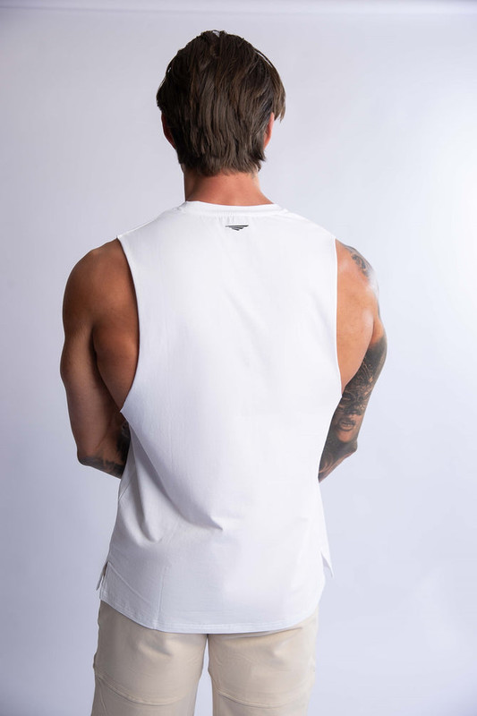 V697-MENS-CREW-COTTON-TANK-WHITE-MEDIUM-218090-01 HARD HITTERS MEN'S CREW COTTON TANK WHITE MEDIUM - Image 1