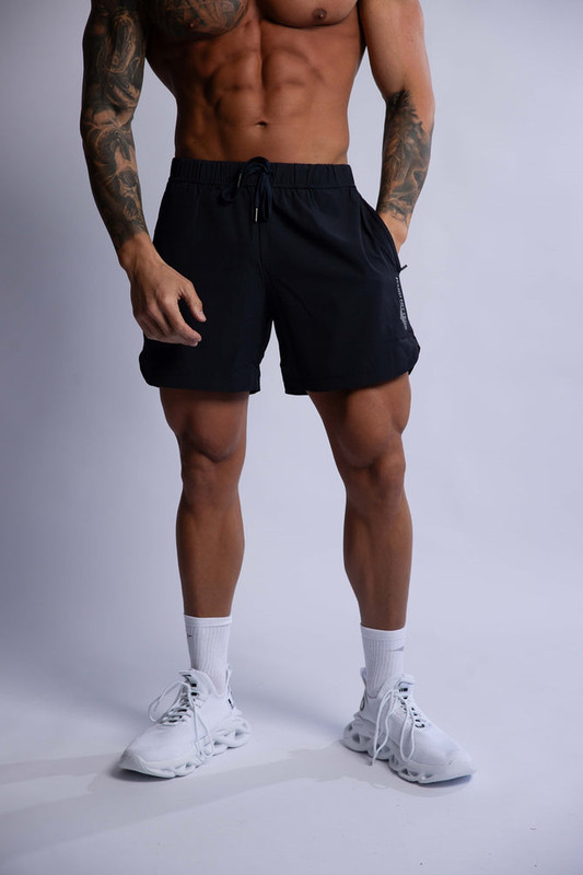 V697-MENS-PRO-TECH-PERFORMANCE-SHORTS-BLACK-X-LARGE-218080-01 HARD HITTERS MEN'S PRO-TECH PERFORMANCE SHORTS BLACK X-LARGE - Image 1