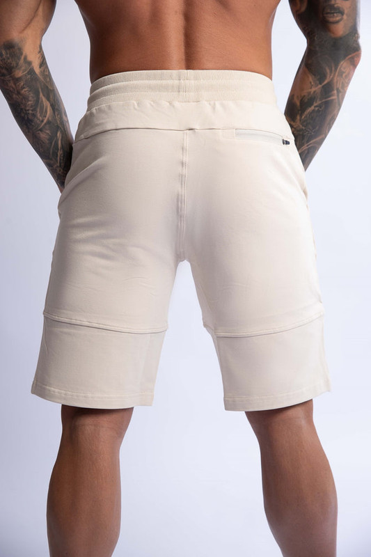 V697-SLIM-FIT-TERRY-SHORTS-BEIGE-X-LARGE-218100-00 HARD HITTERS SLIM FIT TERRY SHORTS BEIGE X-LARGE - Image 1