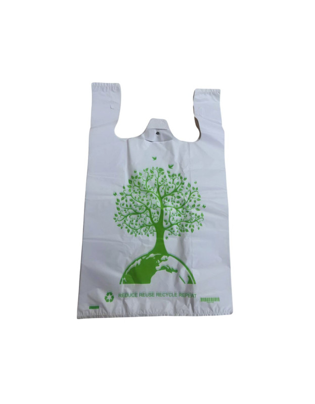 V700-CB700010017-185615-00 Reusable Carry Bags Eco Plastic Bags Wholesale Printed Carry Bag Small (1000 Pcs), Wholesale White Color - Image 1