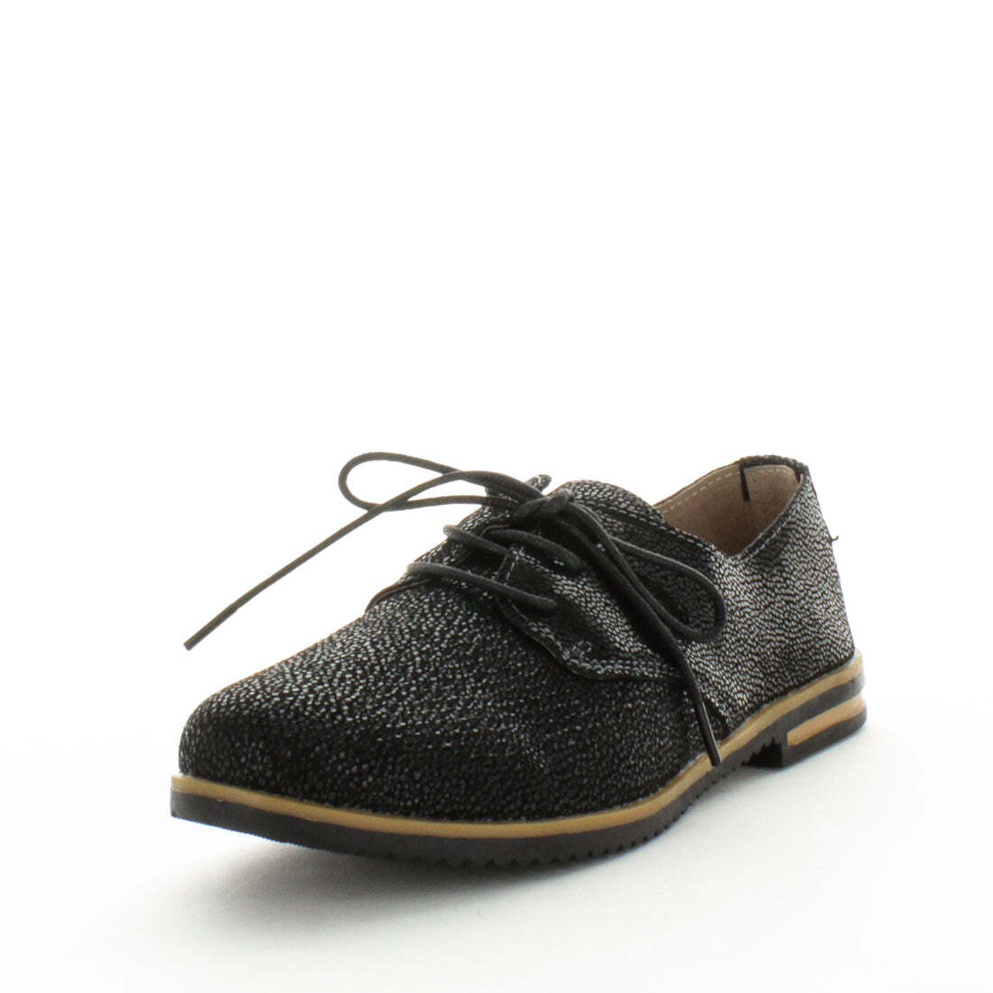 V717-JBCHARY-BLKSHMGLI-40-188014-00 JUST BEE Women's CHARY Loafers / Slip ons Blk Shimmer/Glitter 40EU - Image 1