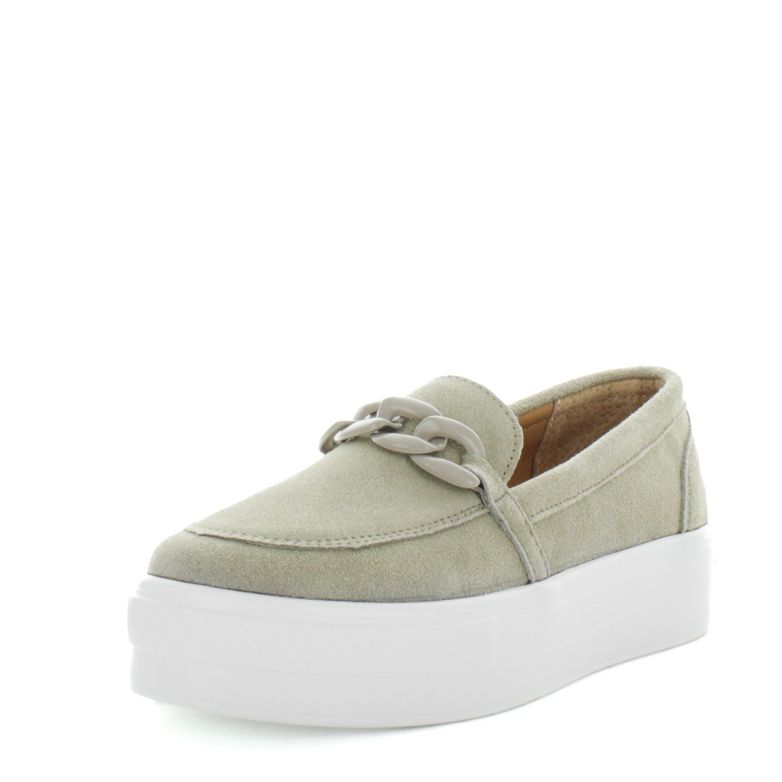 V717-JBCHIMY-BGS-38-188527-00 JUST BEE Women's CHIMY Loafers / Slip ons Beige Suede 38EU - Image 1