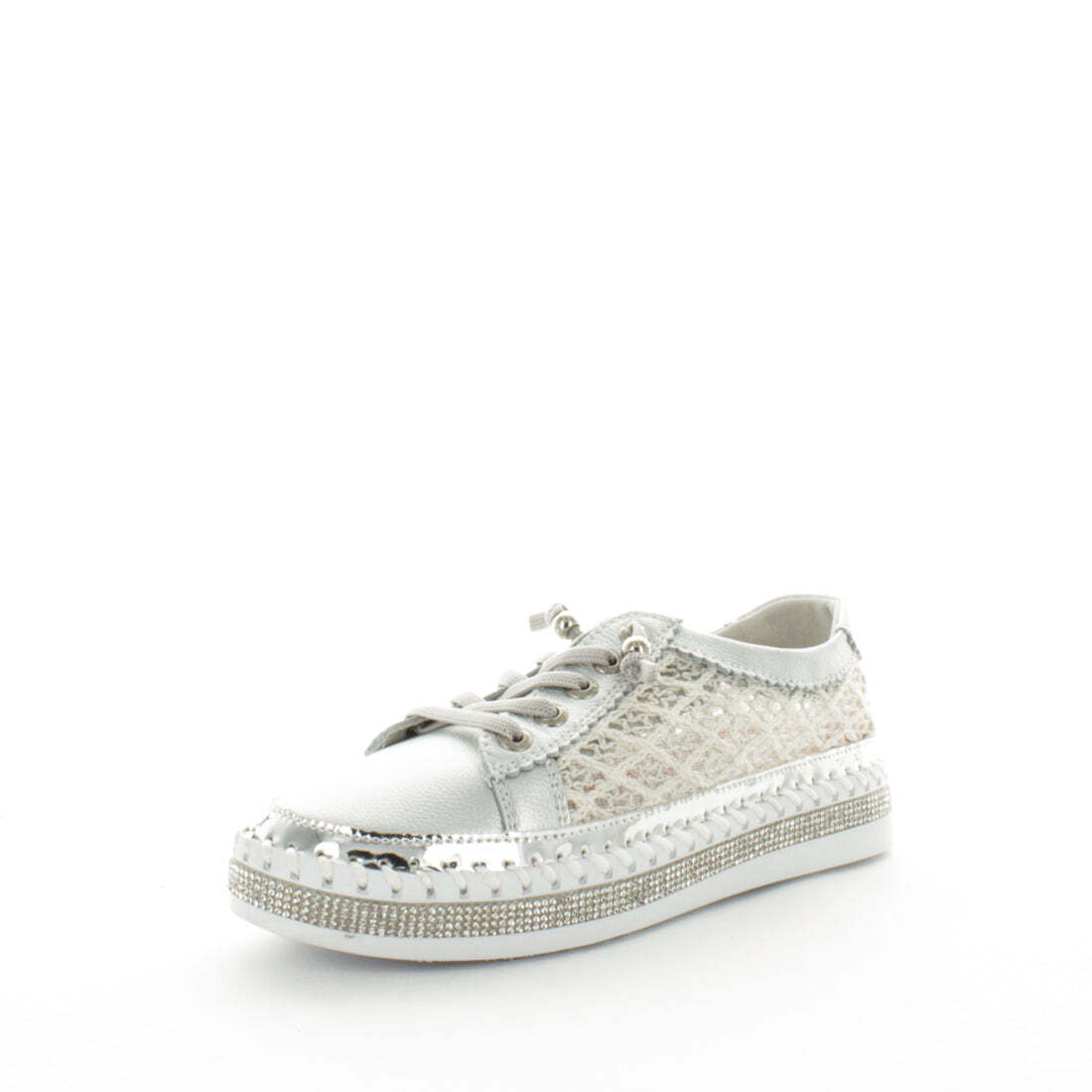 V717-JBCRAFTY-SILVER-42-188980-00 JUST BEE Women's CRAFTY Sneakers Silver 42EU - Image 1