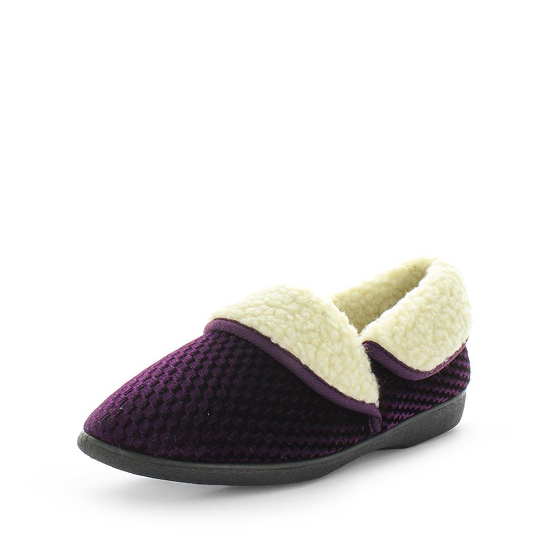 V717-PEBA4-BURGUNDY-9-186415-00 Panda PEBA4 Slippers Uggs Purple Shoe 9 - Image 1