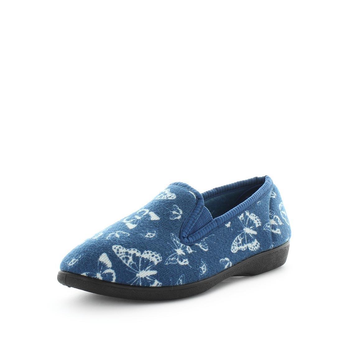 V717-PERTA-BLUEPRINT-9-187533-00 Panda PERTA Slippers Uggs Blue Print Shoe 9 - Image 1