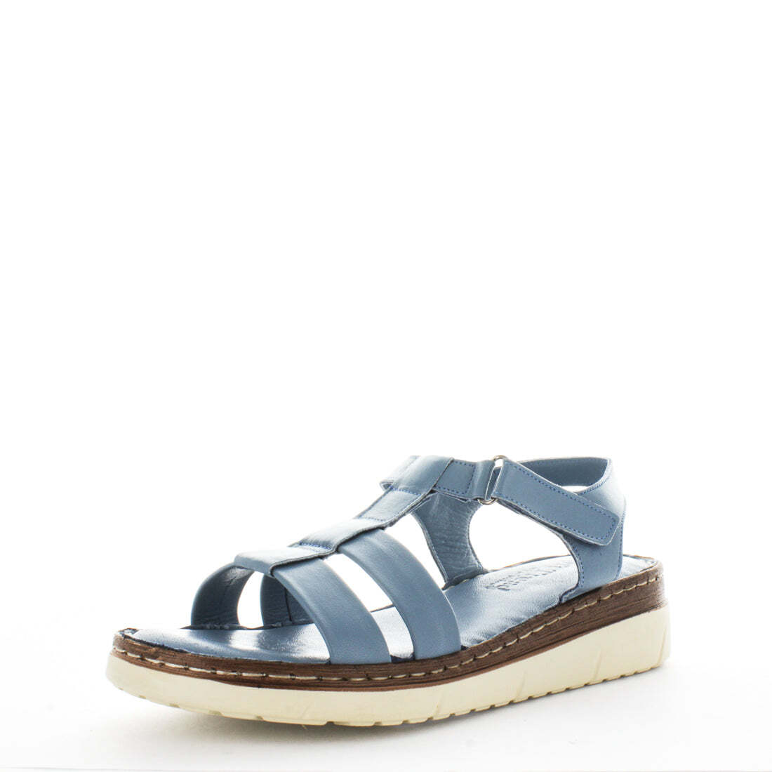 V717-STBANCY-BLUE-39-192658-00 SOFT TREAD ALLINO Women's BANCY Sandals Blue Shoe 39EU - Image 1