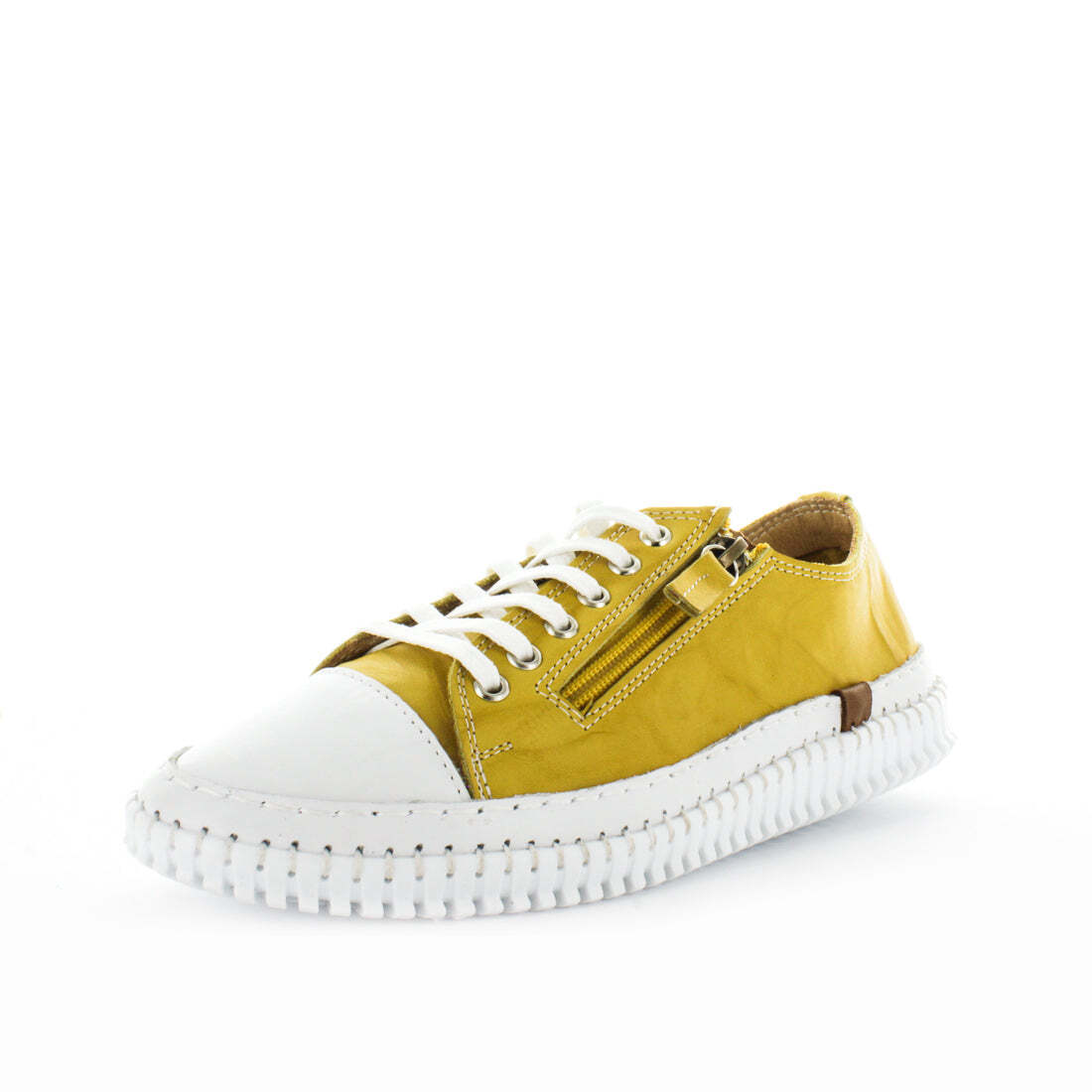V717-STBANNAH-MUSTARD-41-193386-00 SOFT TREAD ALLINO Women's BANNAH Sneakers Mustard Shoe 41EU - Image 1