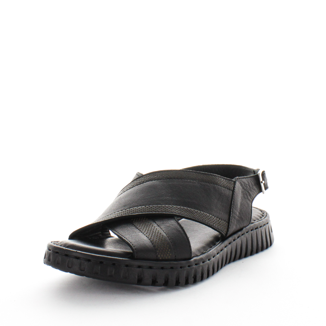 V717-STBITARA-BLACK-39-192863-00 SOFT TREAD ALLINO Women's BITARA Sandals Black Shoe 39EU - Image 1