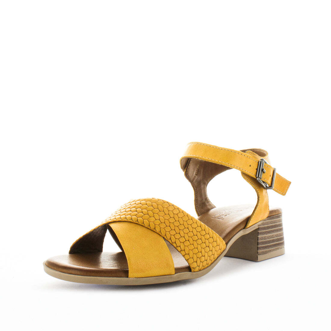 V717-STBONICA-MUSTARD-42-193134-00 SOFT TREAD ALLINO Women's BONICA Sandals Mustard Shoe 42EU - Image 1