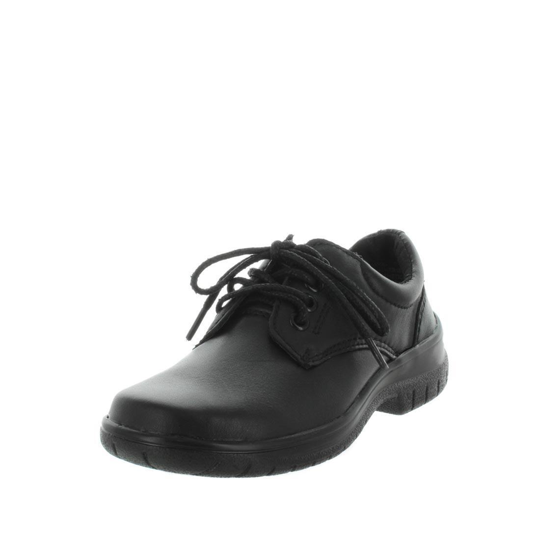 V717-WJAMEL2-BLS-9-192843-00 WILDE SCHOOL Girl's JAMEL2 School Black Smooth Shoe 9US - Image 1