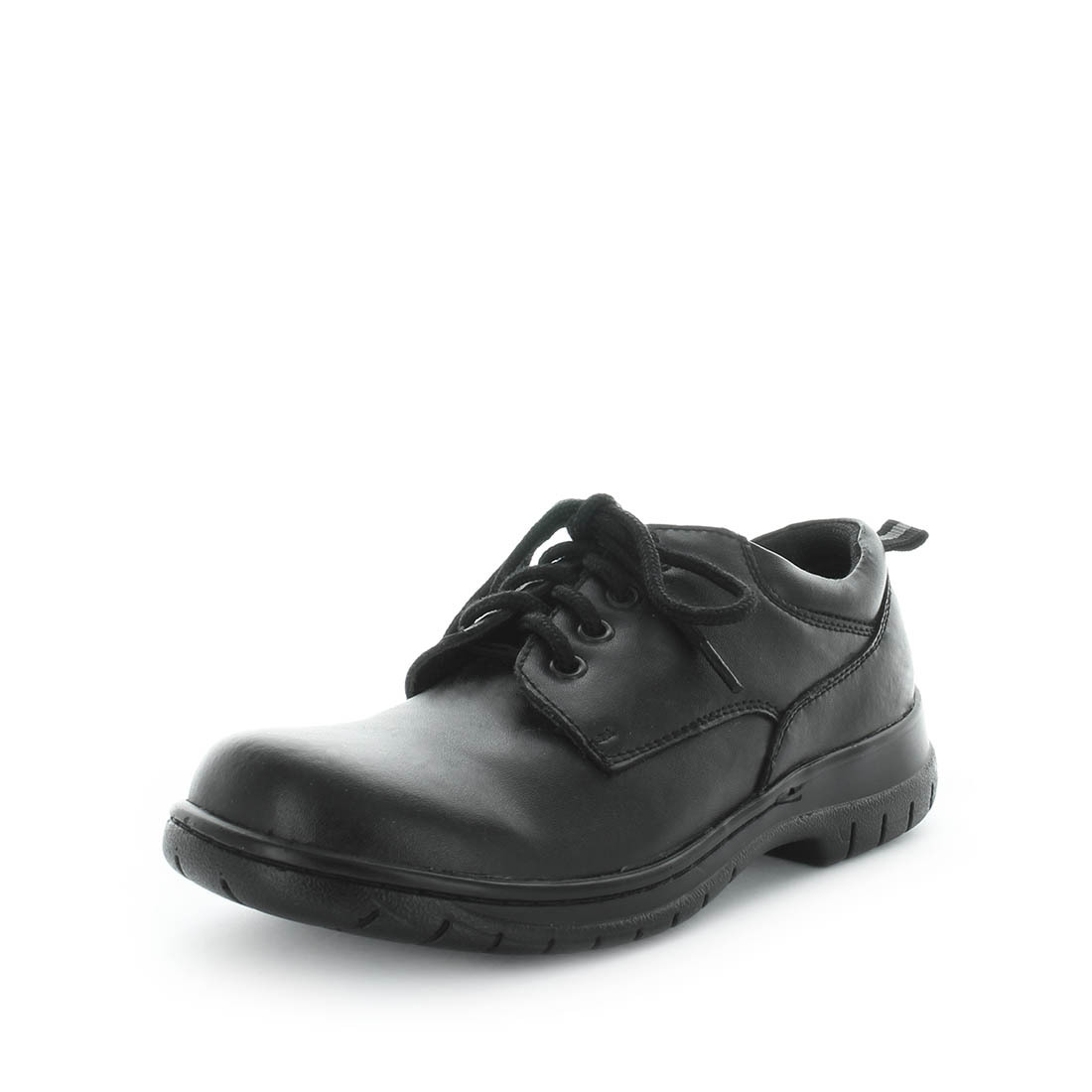 V717-WJUSTICE-BLACKSMOOTH-10-193797-00 WILDE SCHOOL Girl's JUSTICE School Black Smooth Shoe 10US - Image 1