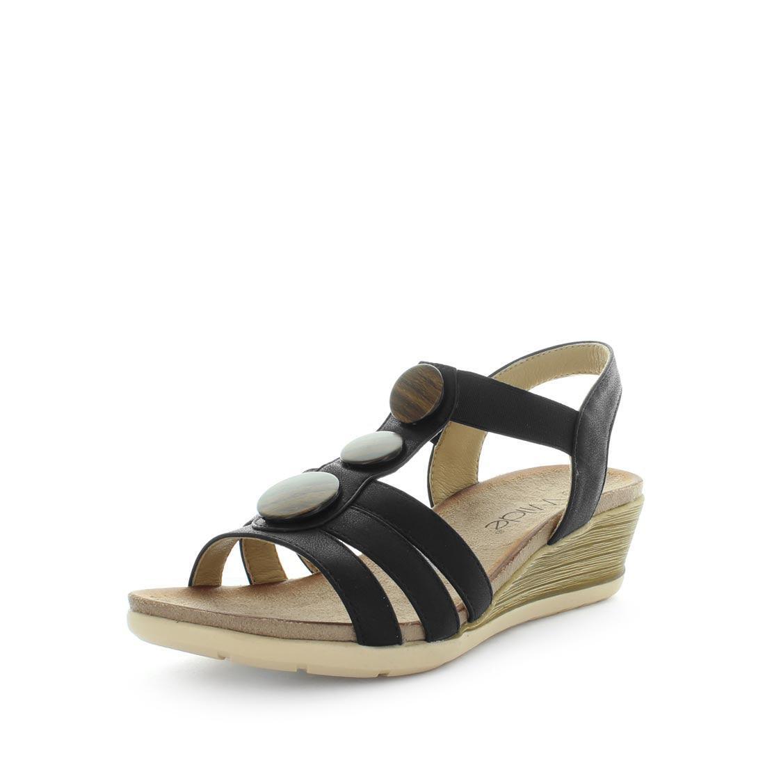 V717-WSAURA-BLACK-39-192830-00 WILDE Women's SAURA Sandals Black Shoe 39EU - Image 1