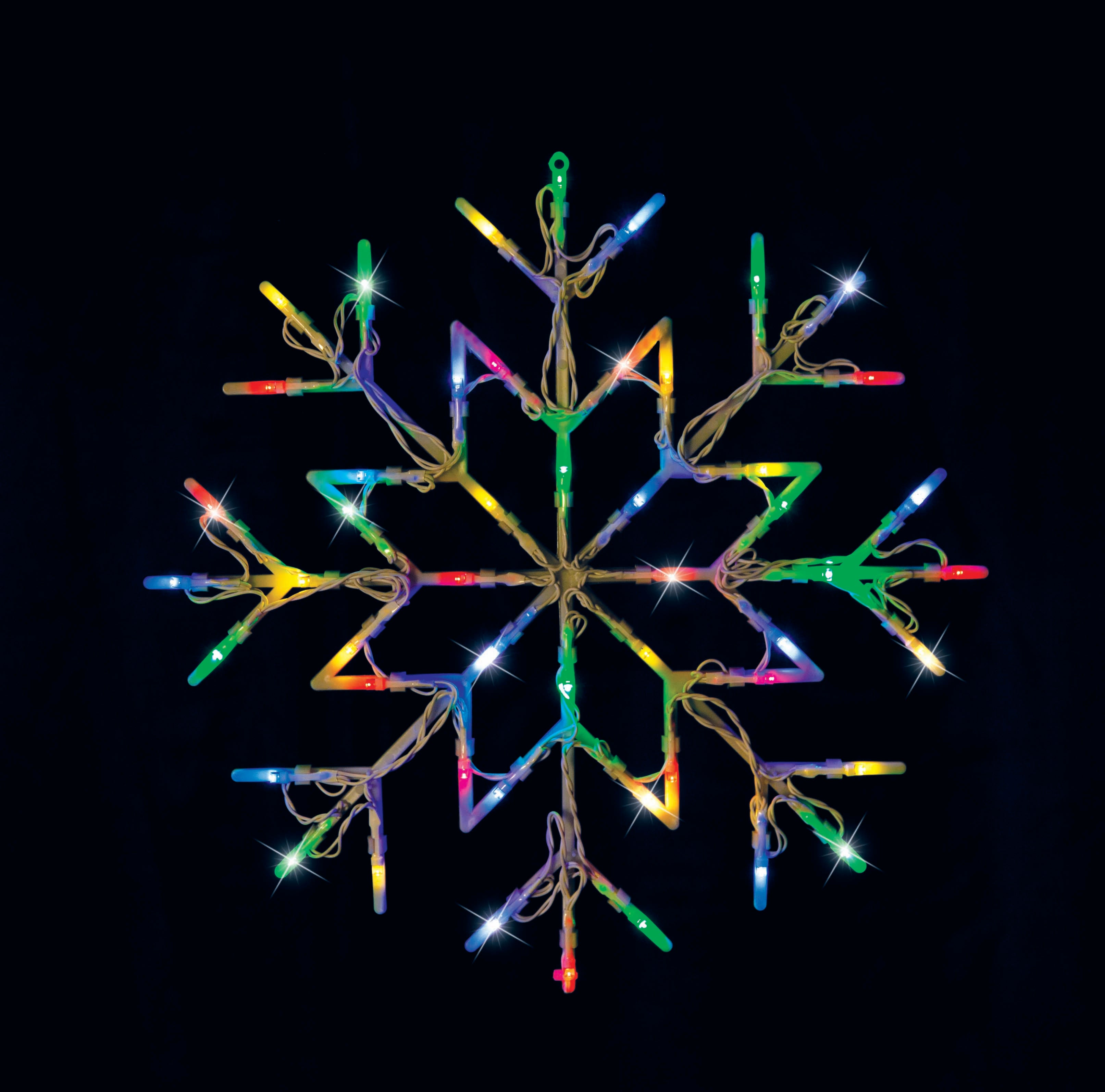V720-XL0029-MULTI-202098-03 LED Snowflake Silhouette Flashing available in 2 Colors - Multicolor - Image 1