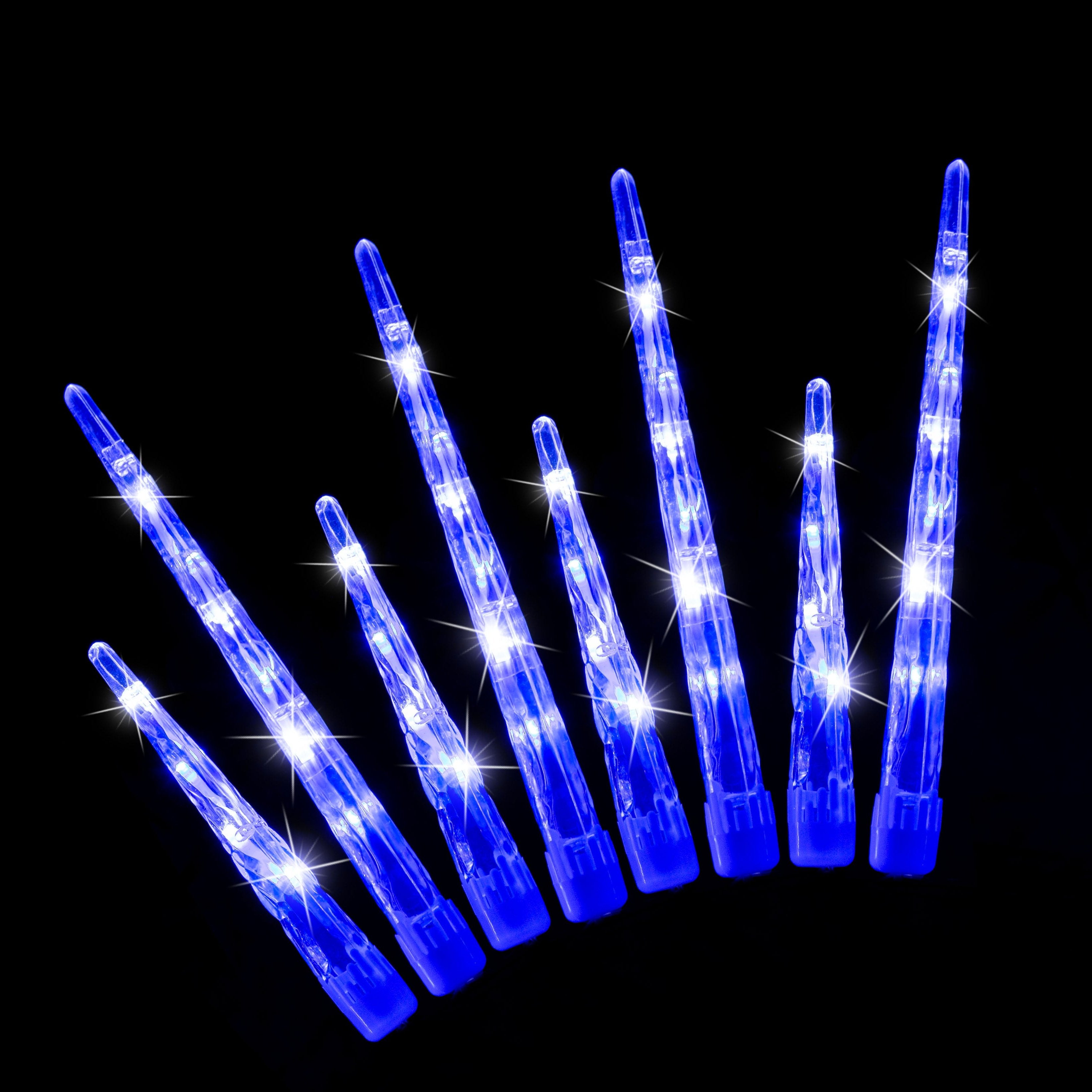 V720-XL1341WHITE-202159-05 LED Icicle Tube Lights 24-Pack Available in 2 Colors - White - Image 1