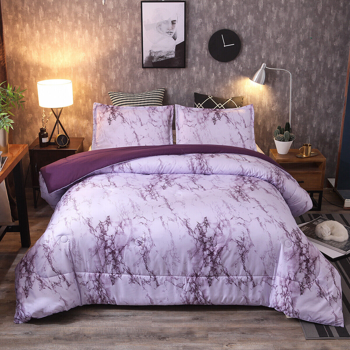 V745-MAB01181AJ3-218258-00 Ethereal Pastel Dreamy Lightweight 3 Pc Comforter & Pillow Cover Set - Image 1