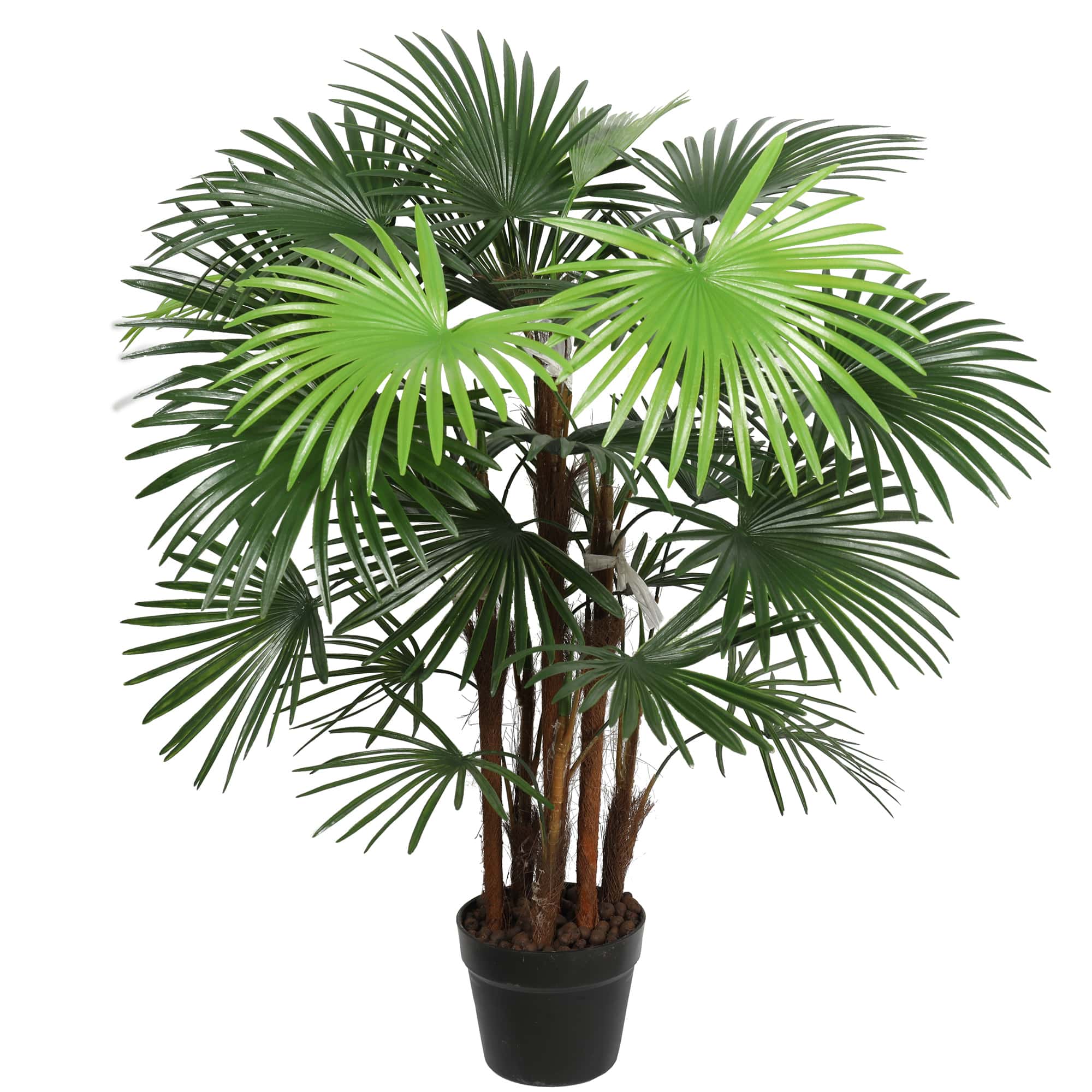 V77-1197764-1197764-00 Artificial Wide Leaf Fan Palm Tree 90cm - Image 1