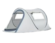 V888-ELOSUNG071-200007-00 Double layered hexagonal silver rubber tent Small: 240 * 240 * 130cm - Image 1