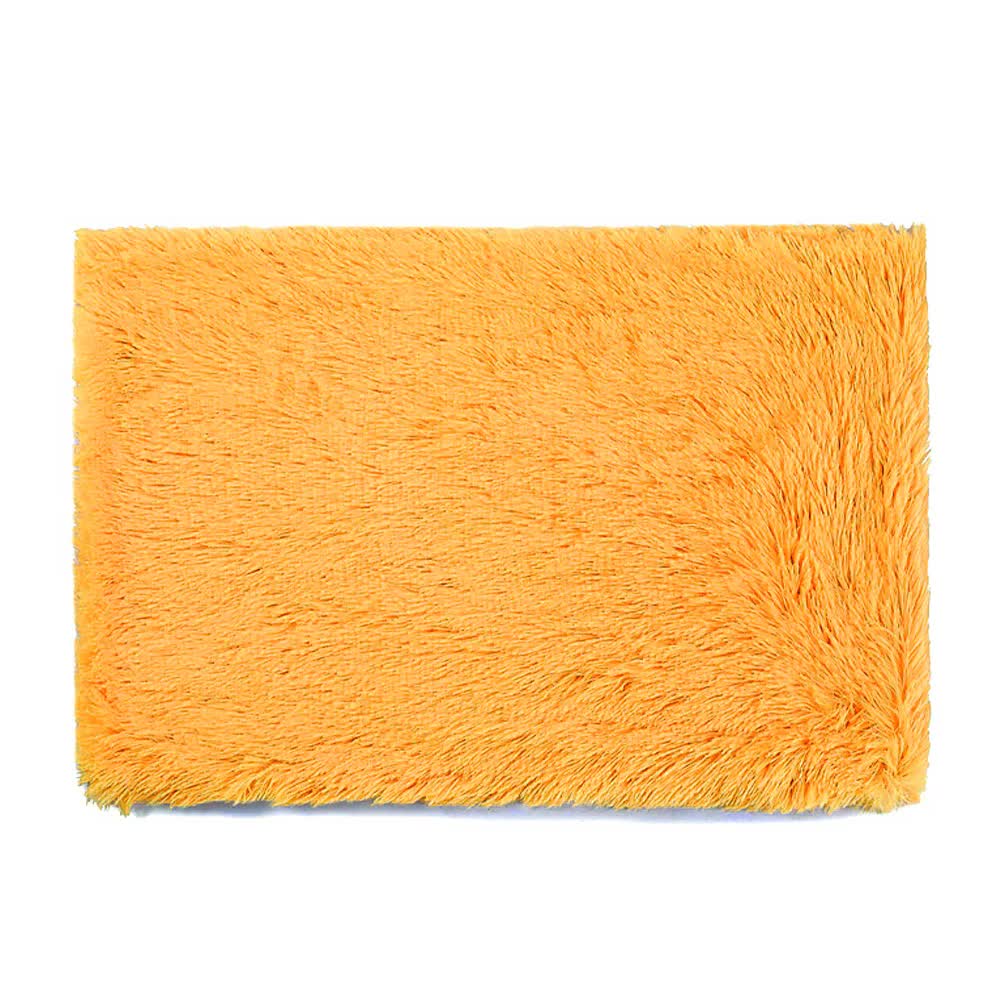 V888-ELOSUNG10410-204270-00 Fluffy Pet Blankets-Soft Faux Fur, Anti-Anxiety Cozy Throws for Cats and Dogs, M 80*55cm golden yellow - Image 1