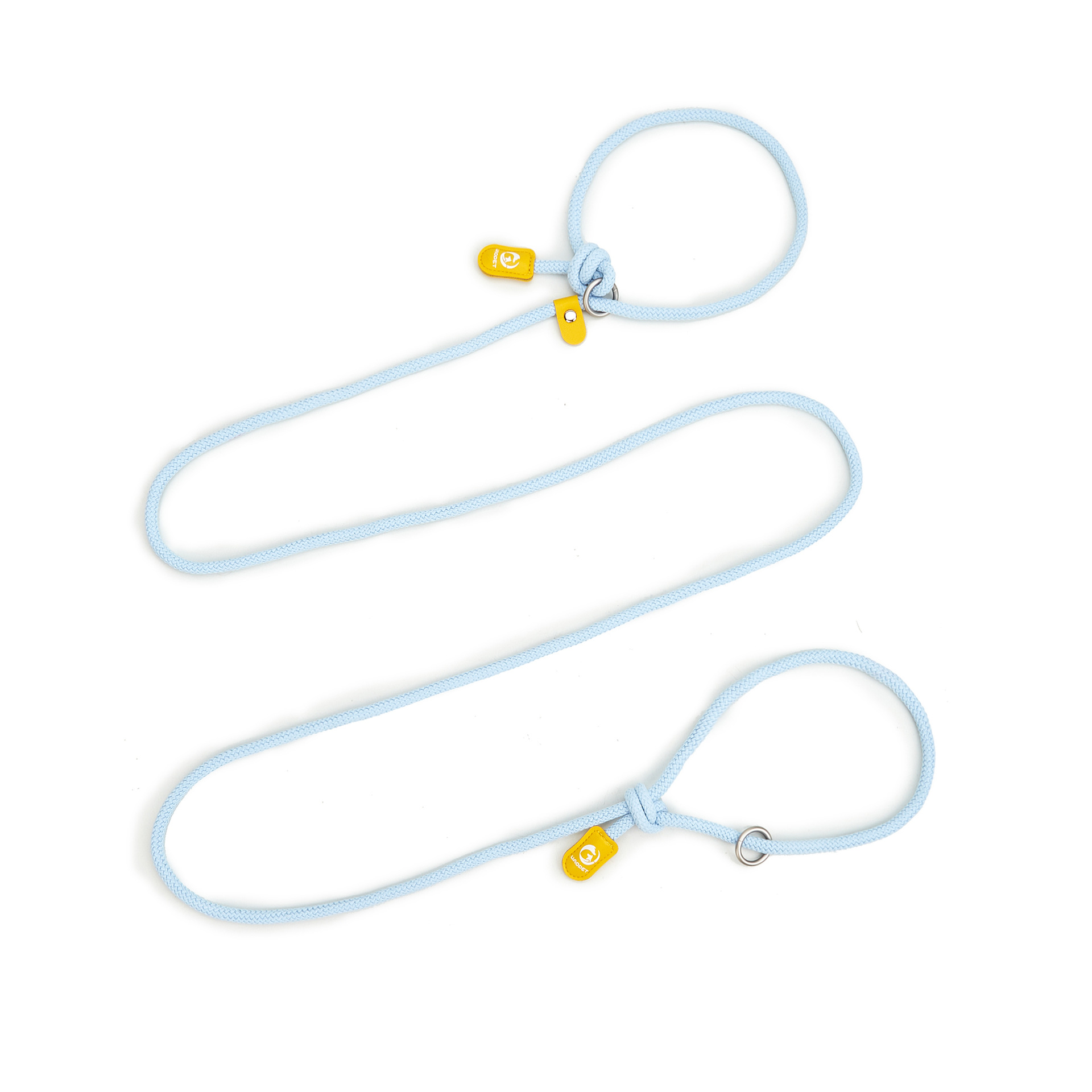 V888-ELOSUNG10543-205577-00 Adjustable Slip-On Dog Leashes - Lightweight and Comfortable Training Leads for Pets 3.35cm*8mm (Blue, 2 pieces) - Image 1