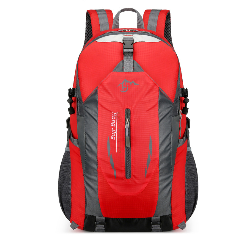 V888-ELOSUNG11505-209376-00 Red Lightweight Hiking Backpack - Waterproof Outdoor Travel & Camping Bag with Multi-Compartment Design - Image 1