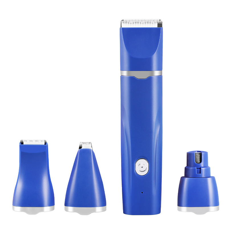V888-ELOSUNG11627-209588-00 Blue T70 4-in-1 Pet Grooming Kit- Full Body, Detail, Paw Hair Trimmer & Nail Grinder - Image 1