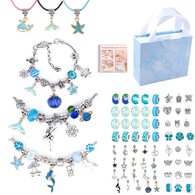 V888-ELOSUNG11897-210489-00 DIY Children's Bracelet Kit - Bead Craft Puzzle Gift Set for Creative Play - Image 1