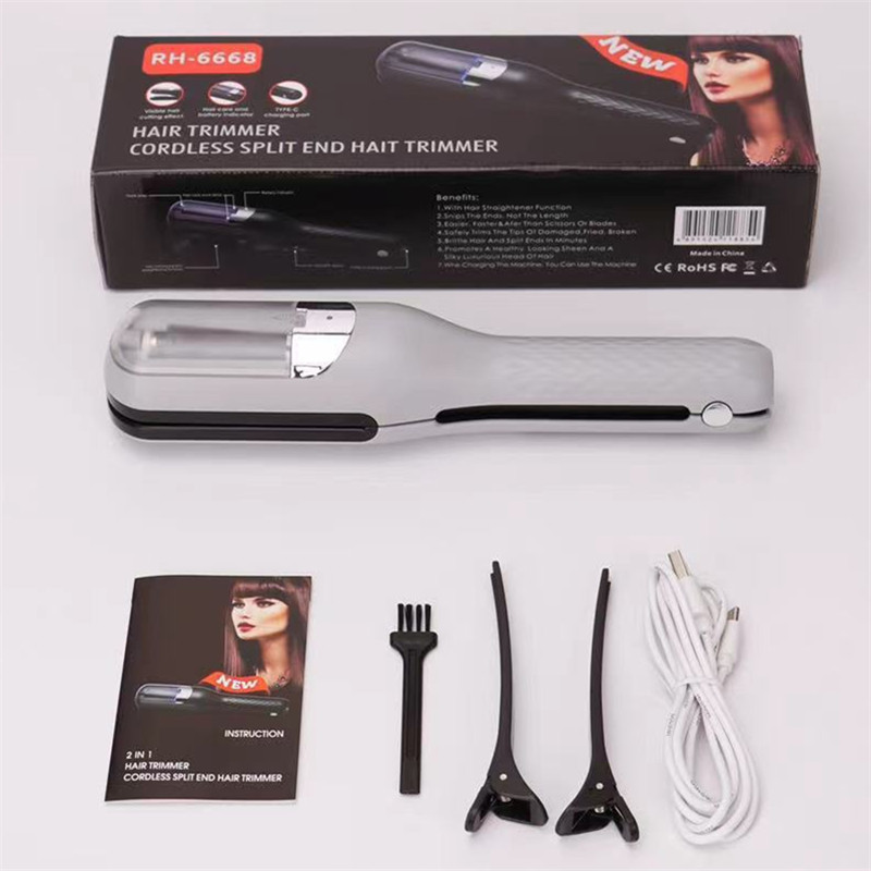 V888-ELOSUNG11913-210684-00 Silver Mini - Automatic, Hair Repair Split End Remover Trimmer For Dry, Splitting, Damaged And Brittle Split Ends, Men And Women Hair Styling Beauty Tool - Image 1