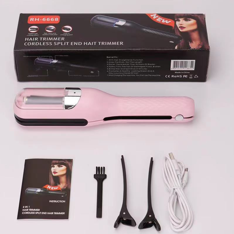 V888-ELOSUNG11914-210685-00 Pink Mini - Automatic, Hair Repair Split End Remover Trimmer For Dry, Splitting, Damaged And Brittle Split Ends, Men And Women Hair Styling Beauty Tool - Image 1