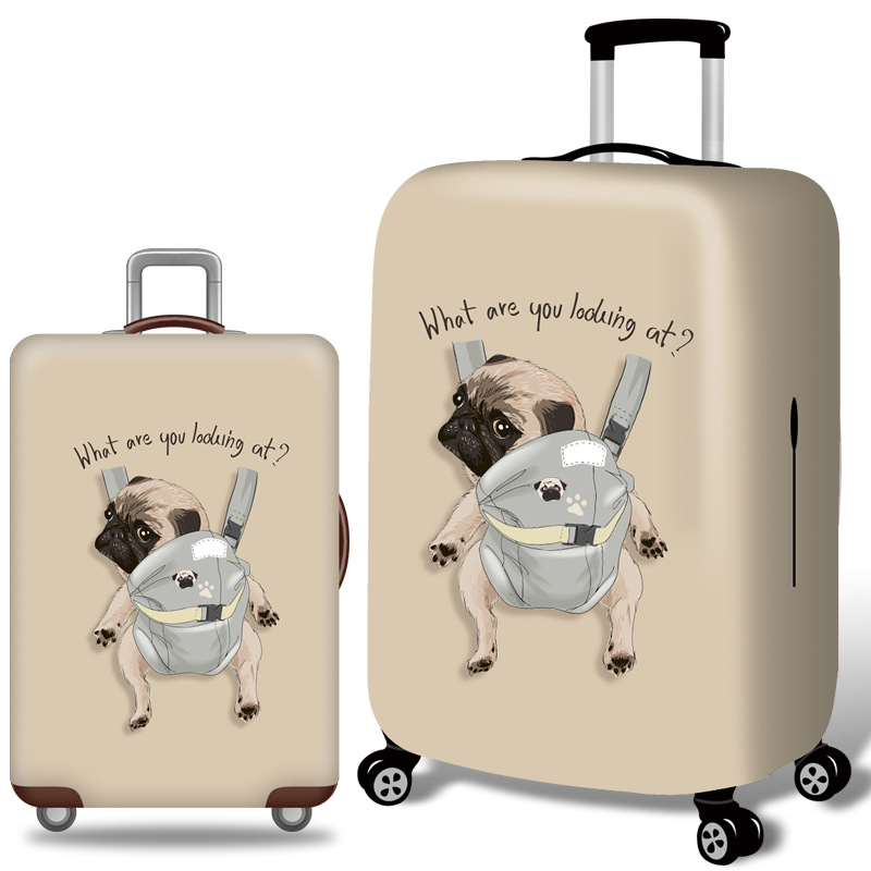 V888-ELOSUNG12390-211947-00 XL 29-32 Inch Elastic Luggage Cover with Zipper, Travel Suitcase Protector, Scratch Resistant Luggage Cover - Image 1