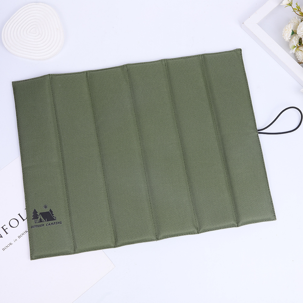 V888-ELOSUNG12900-213850-00 3PCS Green Portable Outdoor Folding Seat Cushion - 42cm x 32cm for Camping and Hiking - Image 1