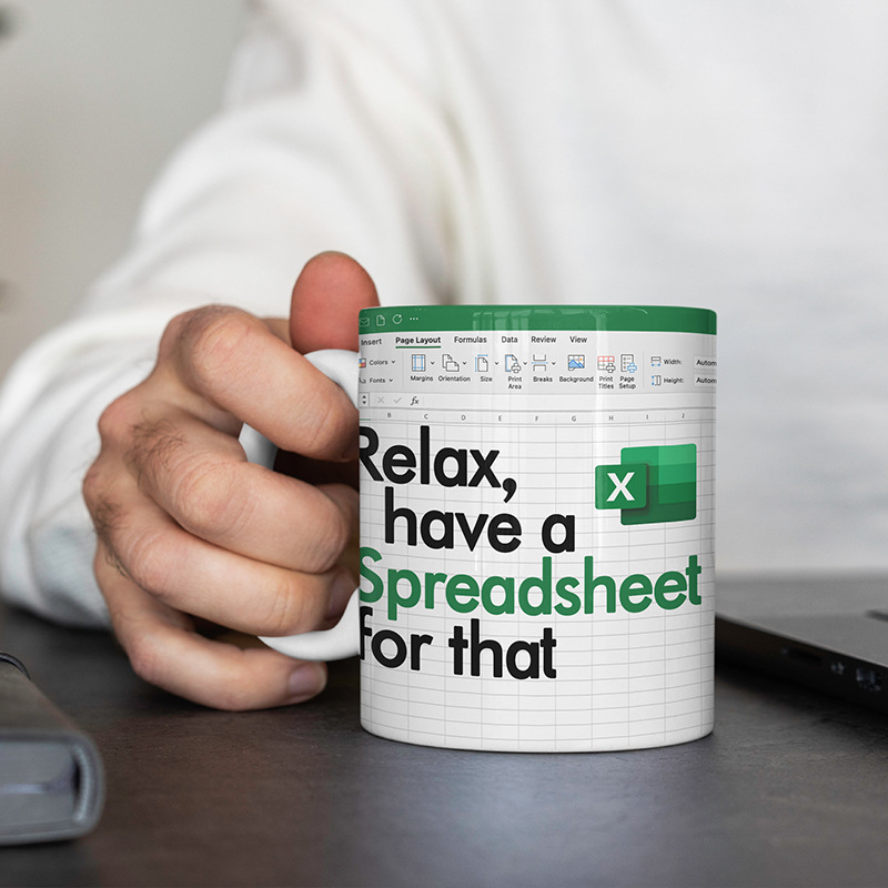 V888-ELOSUNG12907-213898-00 Funny Excel Spreadsheet Mug – Perfect for Office & Spreadsheet Enthusiasts - Image 1