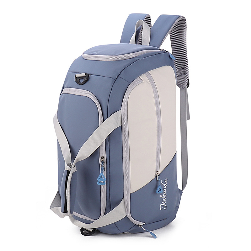 V888-ELOSUNG13093-210241-00 Blue Large Capacity Travel Backpack - Multi-Function Carry-On Bag for Clothes, Luggage Storage, and Business Trips - Image 1