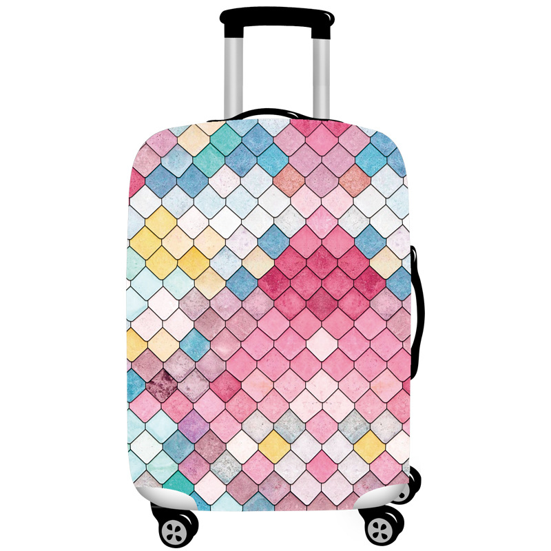 V888-ELOSUNG13440-211703-00 S 18-20 Inch Elastic Luggage Cover with Zipper, Travel Suitcase Protector, Scratch Resistant Luggage Cover - Image 1