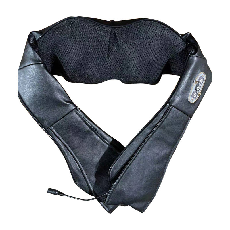 V888-ELOSUNG15099-212009-00 Portable Kneading Neck and Shoulder Massager with Heat - three-Button Design, Black - Image 1