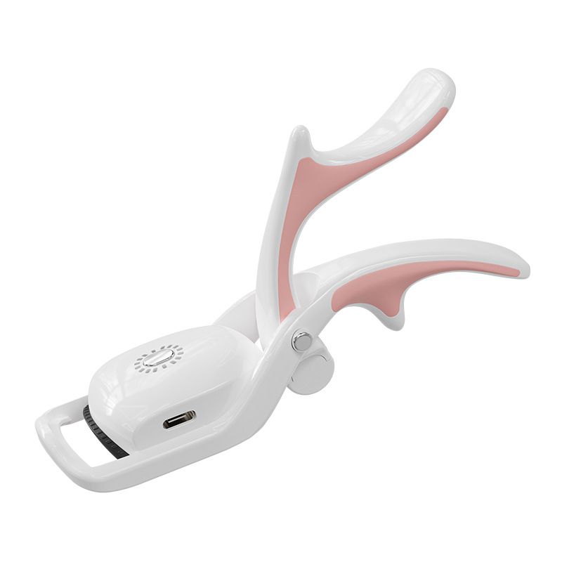 V888-ELOSUNG15326-213681-00 White Electric Heated Eyelash Curler - 3 Temperature Settings, Rechargeable, Compact Design - Image 1