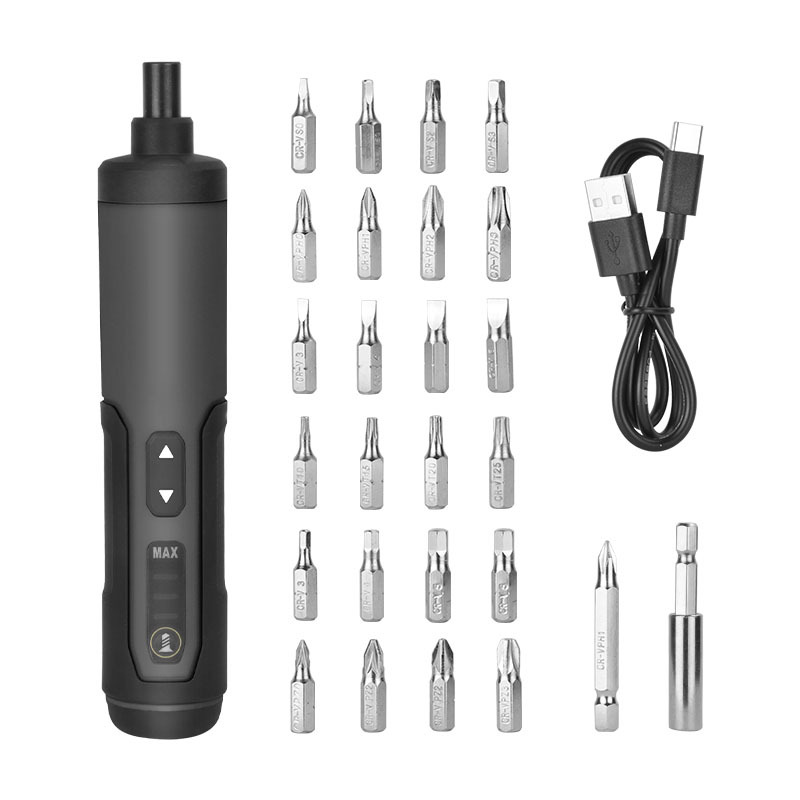 V888-ELOSUNG15408-213632-00 3.6V Li-ion Cordless Electric Screwdriver Set with 24 Bits, LED Light, and Torque Adjustment, 250rmp - Image 1