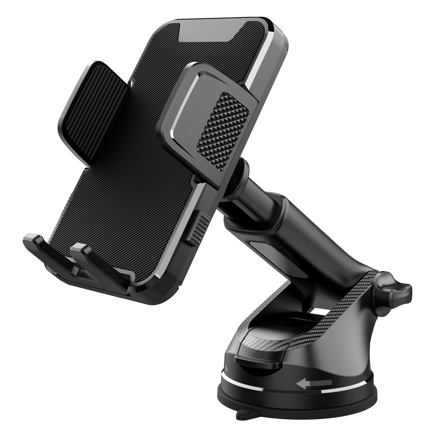 V888-ELOSUNG15905-216357-00 ML-236 Adjustable Car Phone Holder - Universal Suction Mount for Dashboard & Windscreen - Image 1