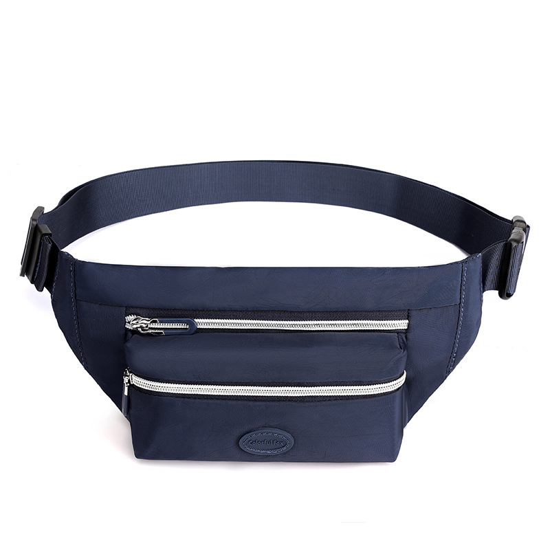 V888-ELOSUNG15968-216833-00 Dark Blue Casual Chest Bag - Water-Resistant Compact Waist Pack for Women with Adjustable Strap - Image 1