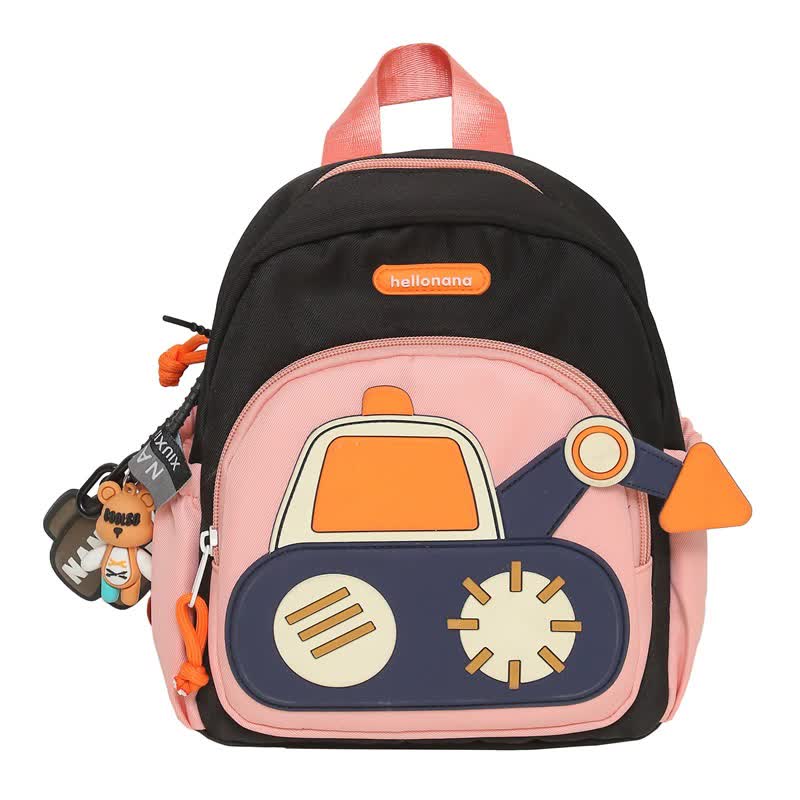 V888-ELOSUNG16145-215371-00 Black Kids' Cartoon Backpack - Adorable Excavator Design with Spacious Compartments - Image 1