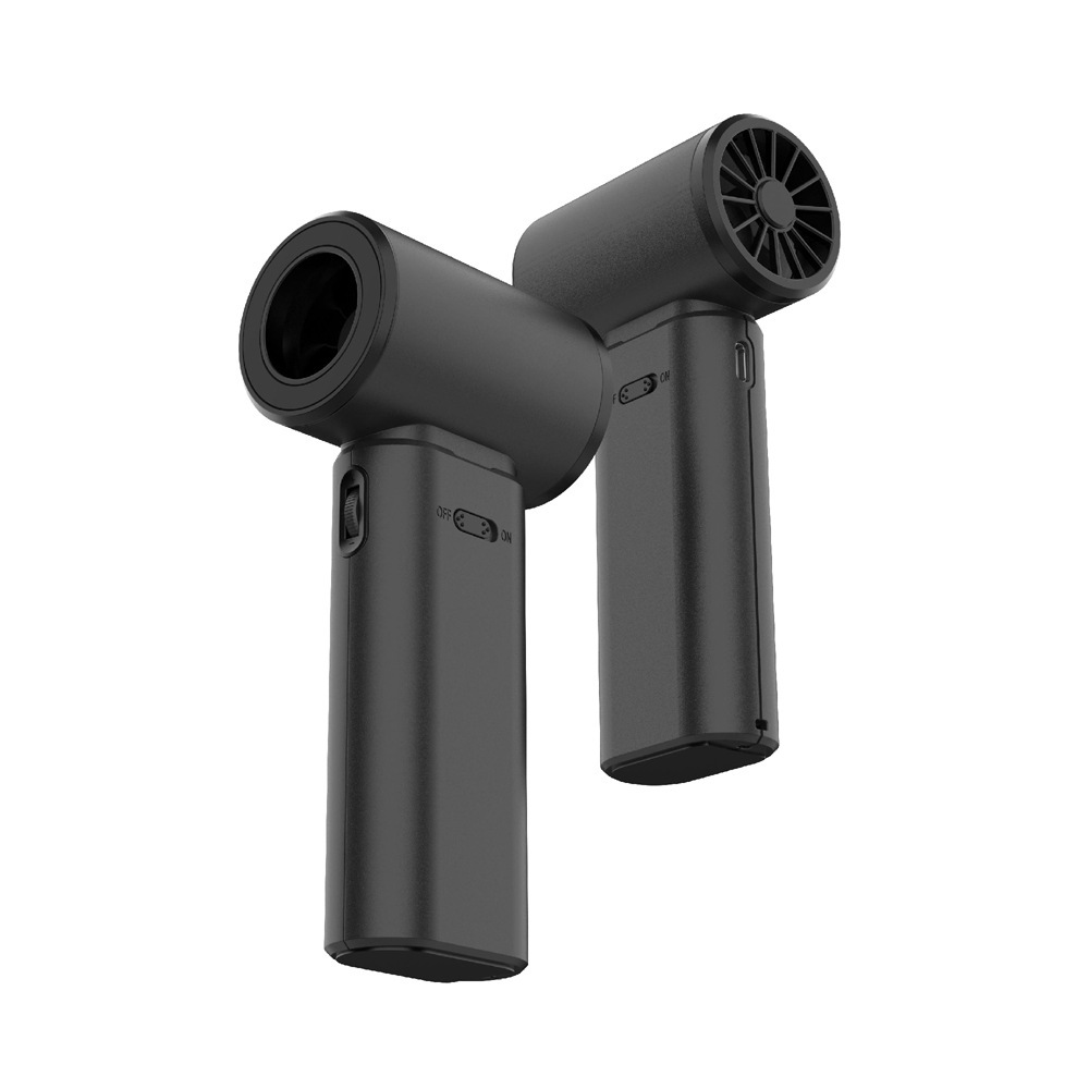 V888-ELOSUNG16460-216182-00 Black Portable 2-in-1 Mini Handheld Fan and Hair Dryer - Image 1