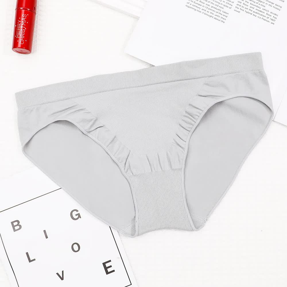 V888-ELOSUNG16933-225022-00 S Grey 3-Pack Seamless Stretch Bikini Panties - Soft & Breathable Women's Underwear - Image 1