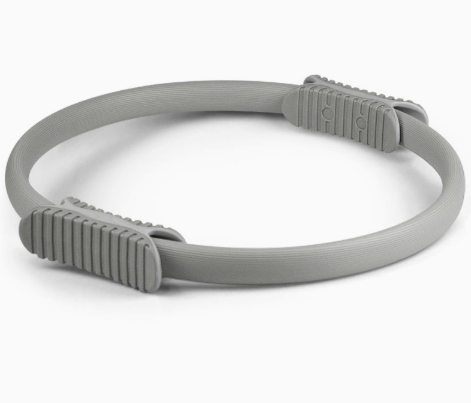 V888-ELOSUNG19054-226039-00 2 PCS Grey 38cm Pilates Ring Circle with Comfort Foam Handles for Core & Muscle Toning - Image 1