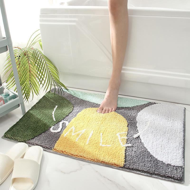 V888-ELOSUNG19364-202502261636-00 Four Stone Bath Mat - Super Absorbent, Non-Slip Bathroom Floor Mat - 40x60cm - Image 1