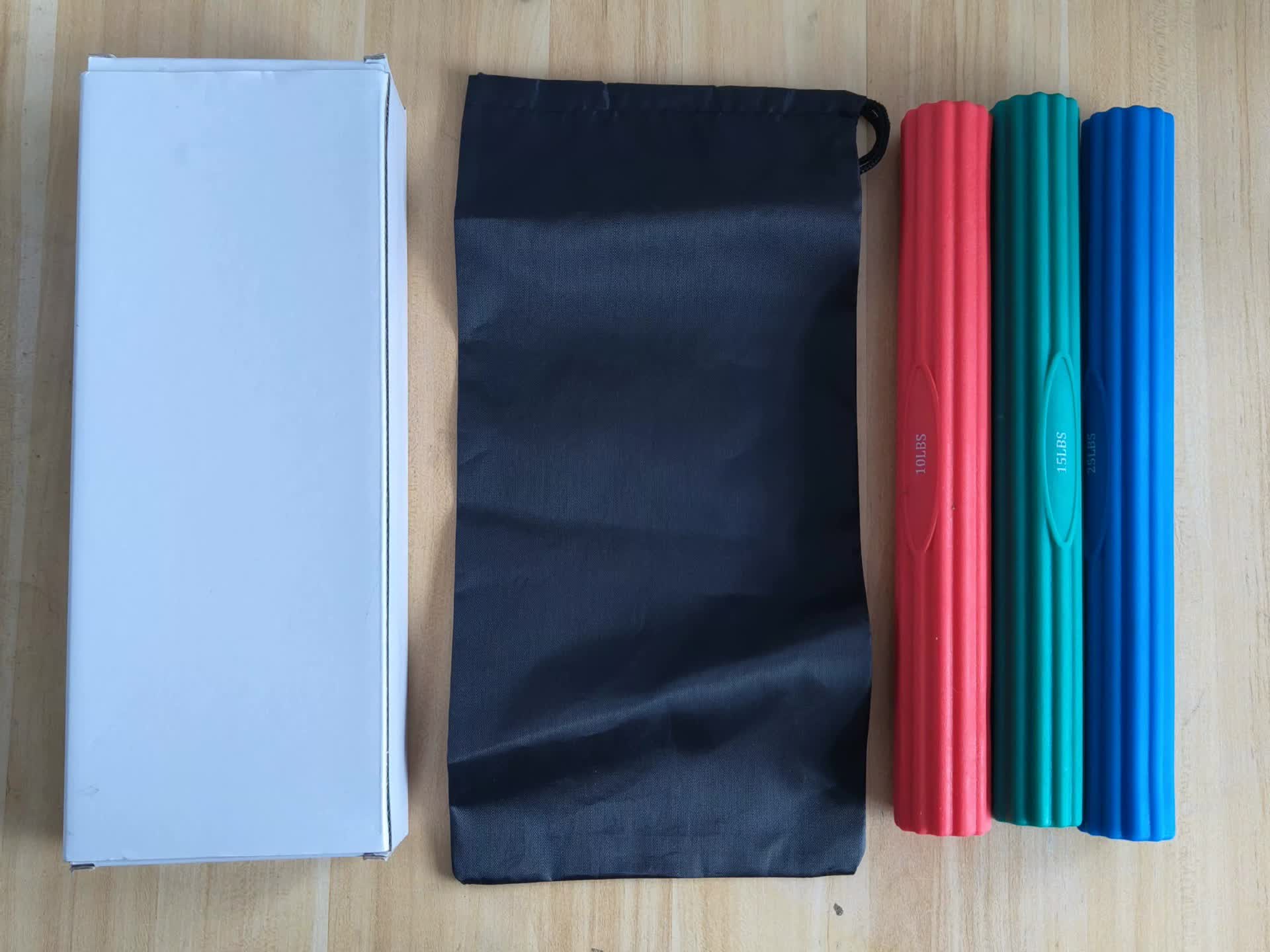 V888-ELOSUNG20276-226027-00 Multifunctional Resistance Bar Set | Yoga Fitness Toning Tool, Muscle Relaxation, Grip Strength Improvement | 3-Piece Set with Stretching and Recovery Features (10LB、15LB、25LB) - Image 1