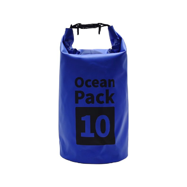 V888-ELOSUNG20807-202503051026-00 Blue 10L Waterproof Dry Bag - PVC Mesh Rafting & Swimming Backpack - Image 1